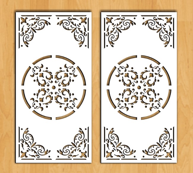 Design pattern screen panel