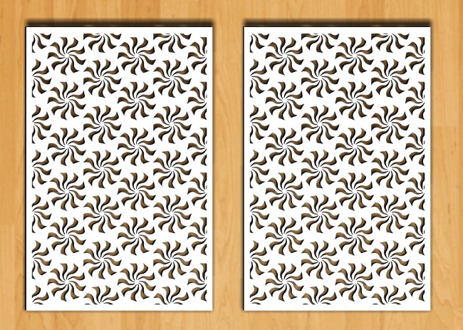 Design pattern screen panel