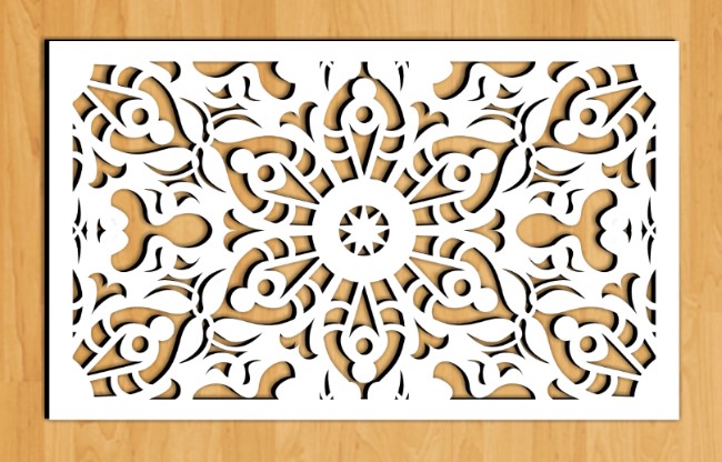 Design pattern screen panel