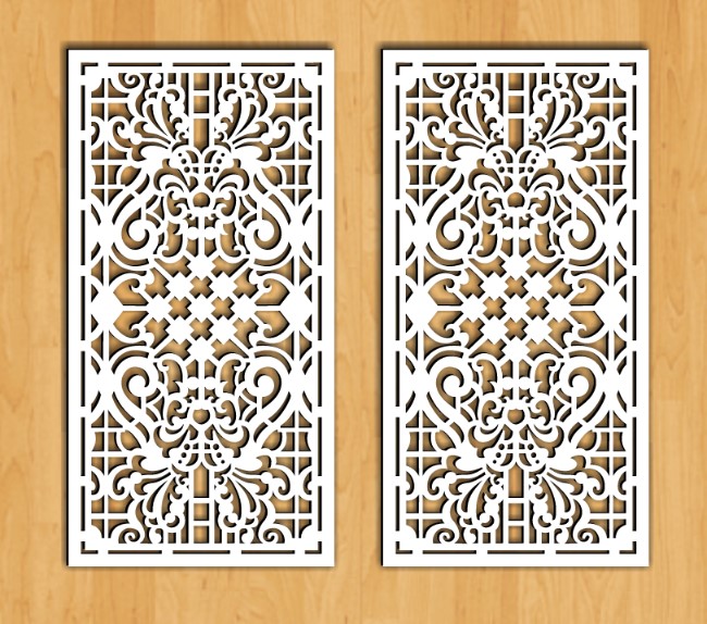 Design pattern screen panel