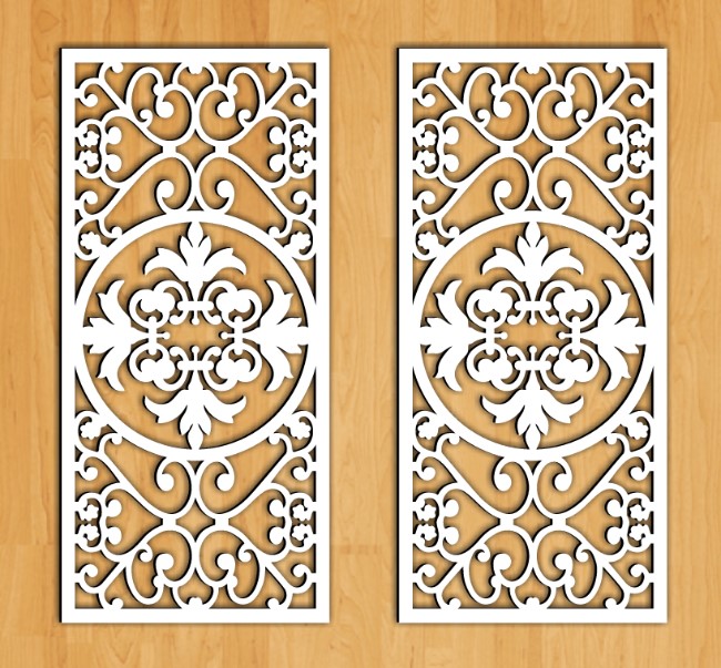 Design pattern screen panel