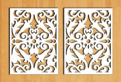 Design pattern screen panel