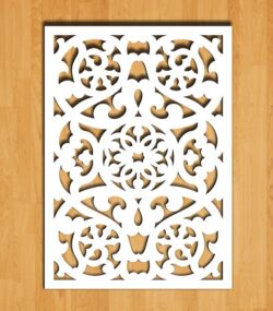 Design pattern screen panel