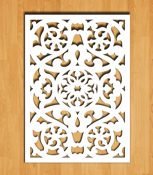 Design pattern screen panel