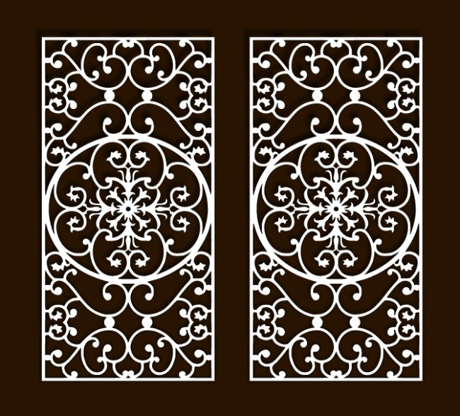 Design pattern screen panel