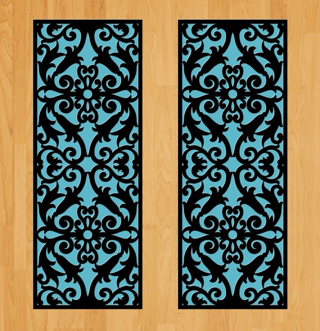 Design pattern screen panel