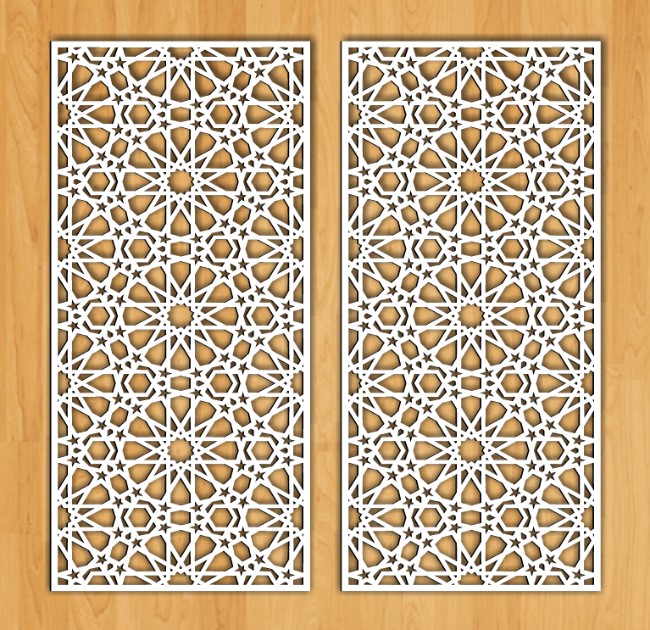 Design pattern screen panel