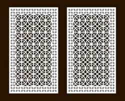 Design pattern screen panel