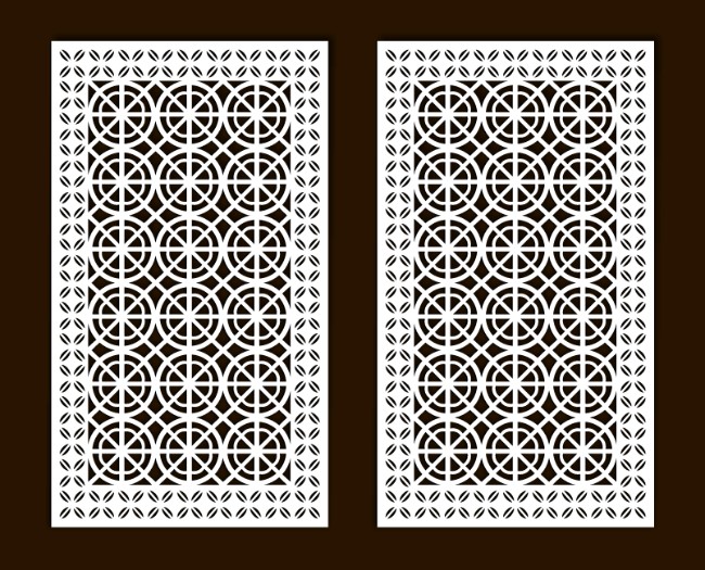 Design pattern screen panel