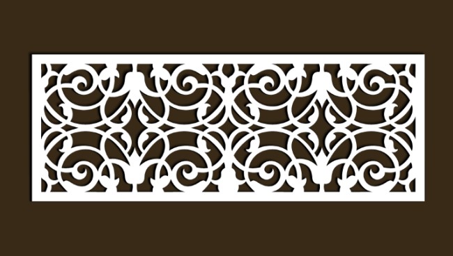 Design pattern screen panel