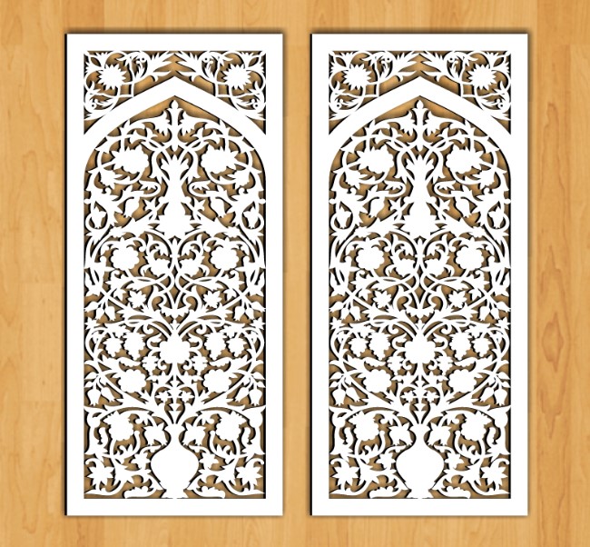 Design pattern screen panel