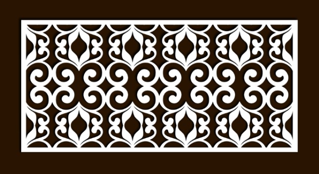 Design pattern screen panel