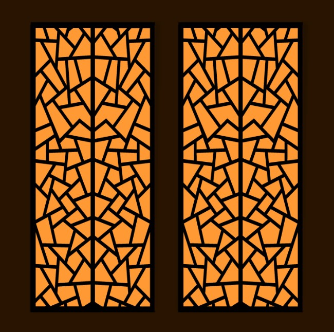 Design pattern screen panel