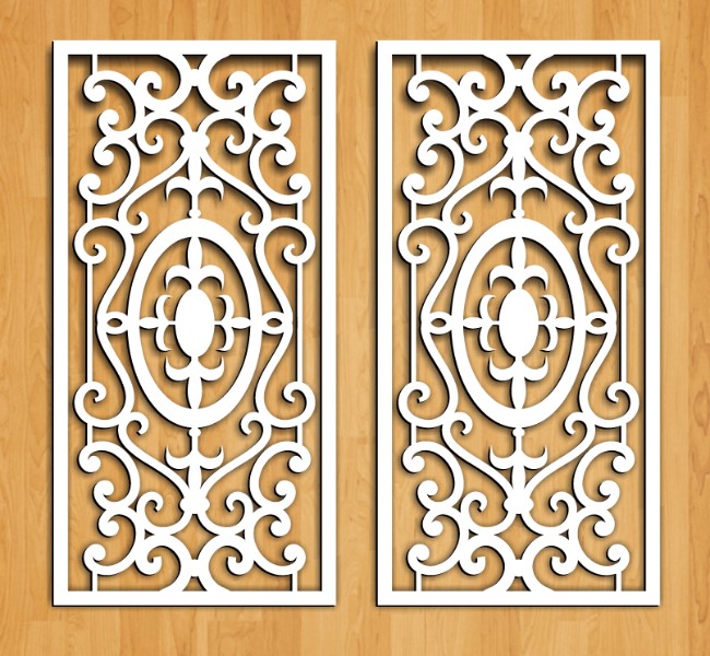 Design pattern screen panel – 3D Model – Vector files