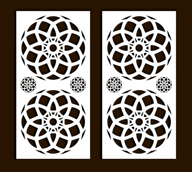 Design pattern screen panel