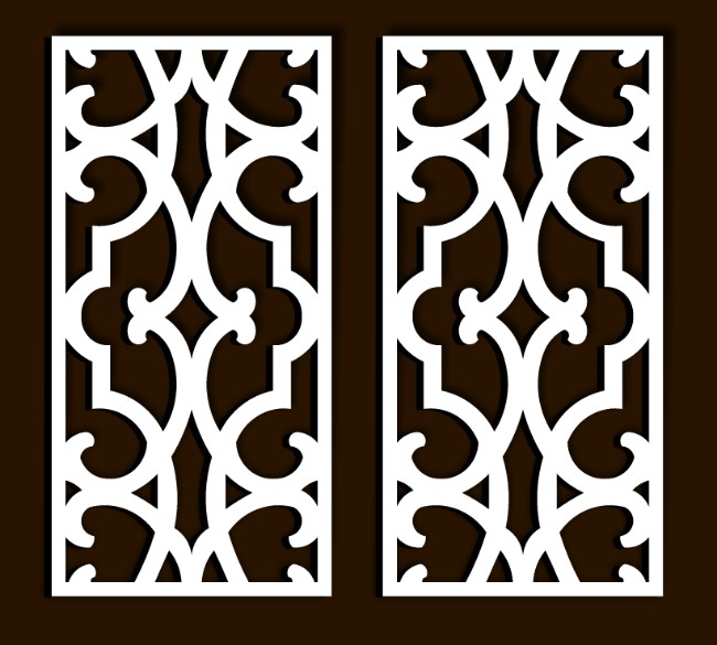 Design pattern screen panel