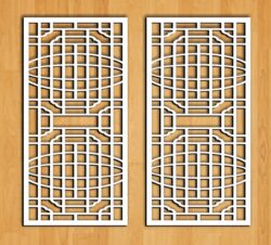 Design pattern screen panel