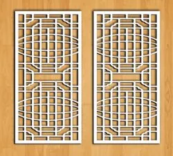 Design pattern screen panel