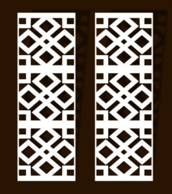 Design pattern screen panel