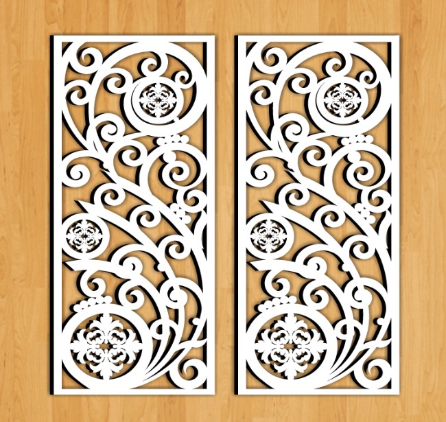 Design pattern screen panel