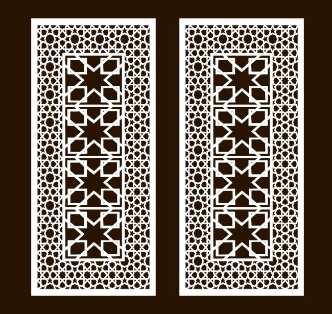 Design pattern screen panel