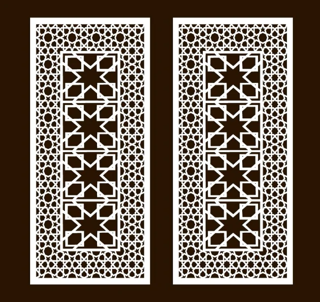 Design pattern screen panel