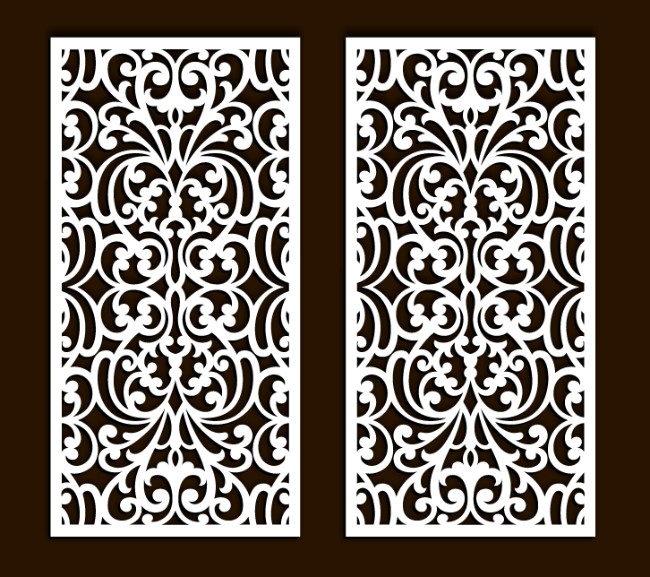 Design pattern screen panel