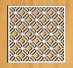 Design pattern screen panel