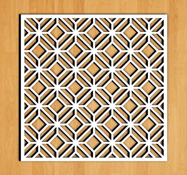 Design pattern screen panel