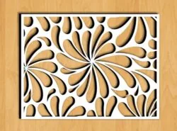 Design pattern screen panel