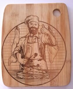 Engraving Cook Chef Vector Decor Design