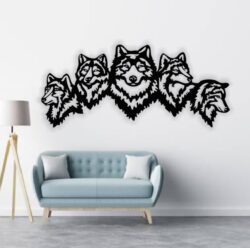 Five wolves