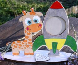 Giraffe photo frame