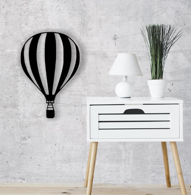 Hot air balloon wall decor