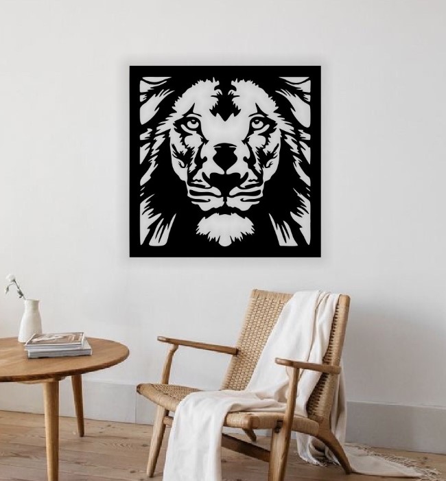 Lion wall decor