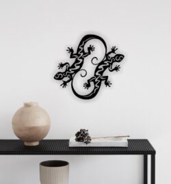 Lizards wall decor