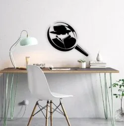 Magnifying glass wall decor