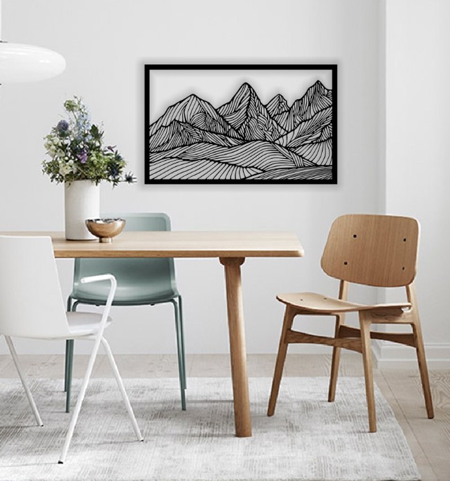 Mountain wall decor