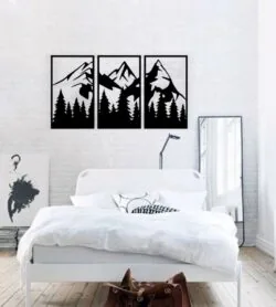 Mountain wall decor