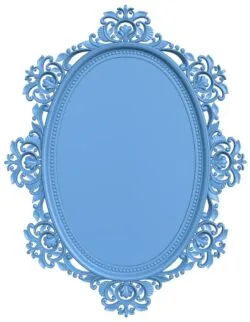 Oval mirror frame