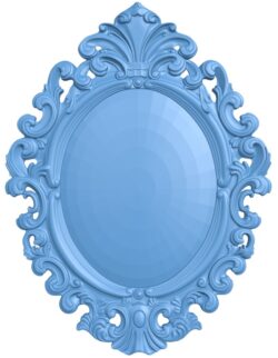 Picture frame with oval pattern