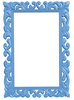 Rectangular picture frame with vines