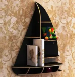 Sailboat bookshelf