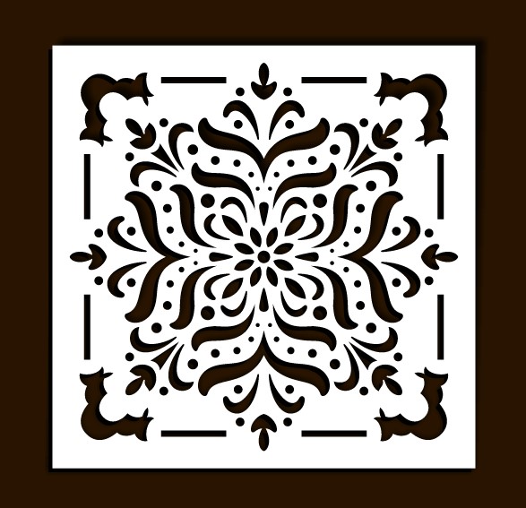 Square decoration