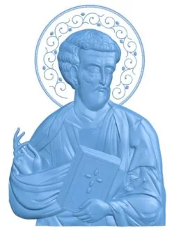 St. Luke with aura