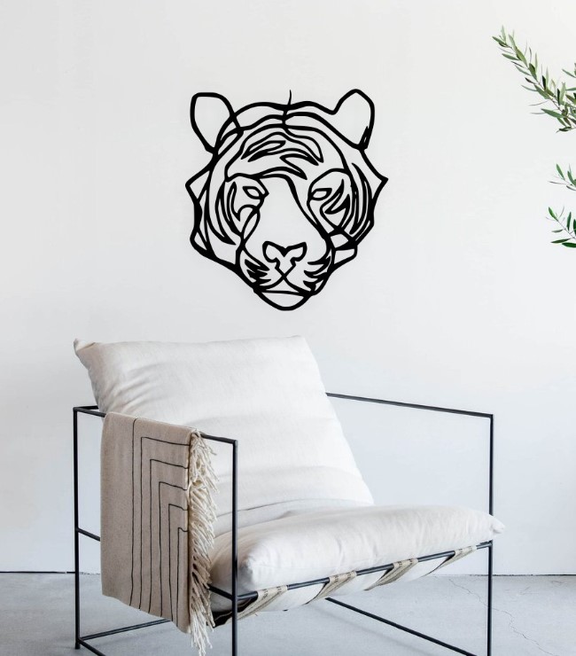 Tiger wall decor – 3D Model – Vector files