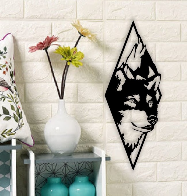 Wolf wall decor