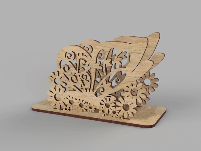 Butterfly napkin holder