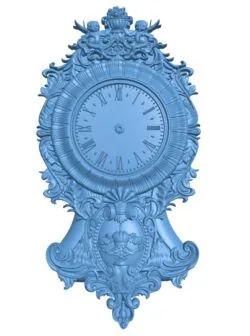 Clock shaped two royal angels