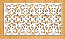 Design pattern screen panel